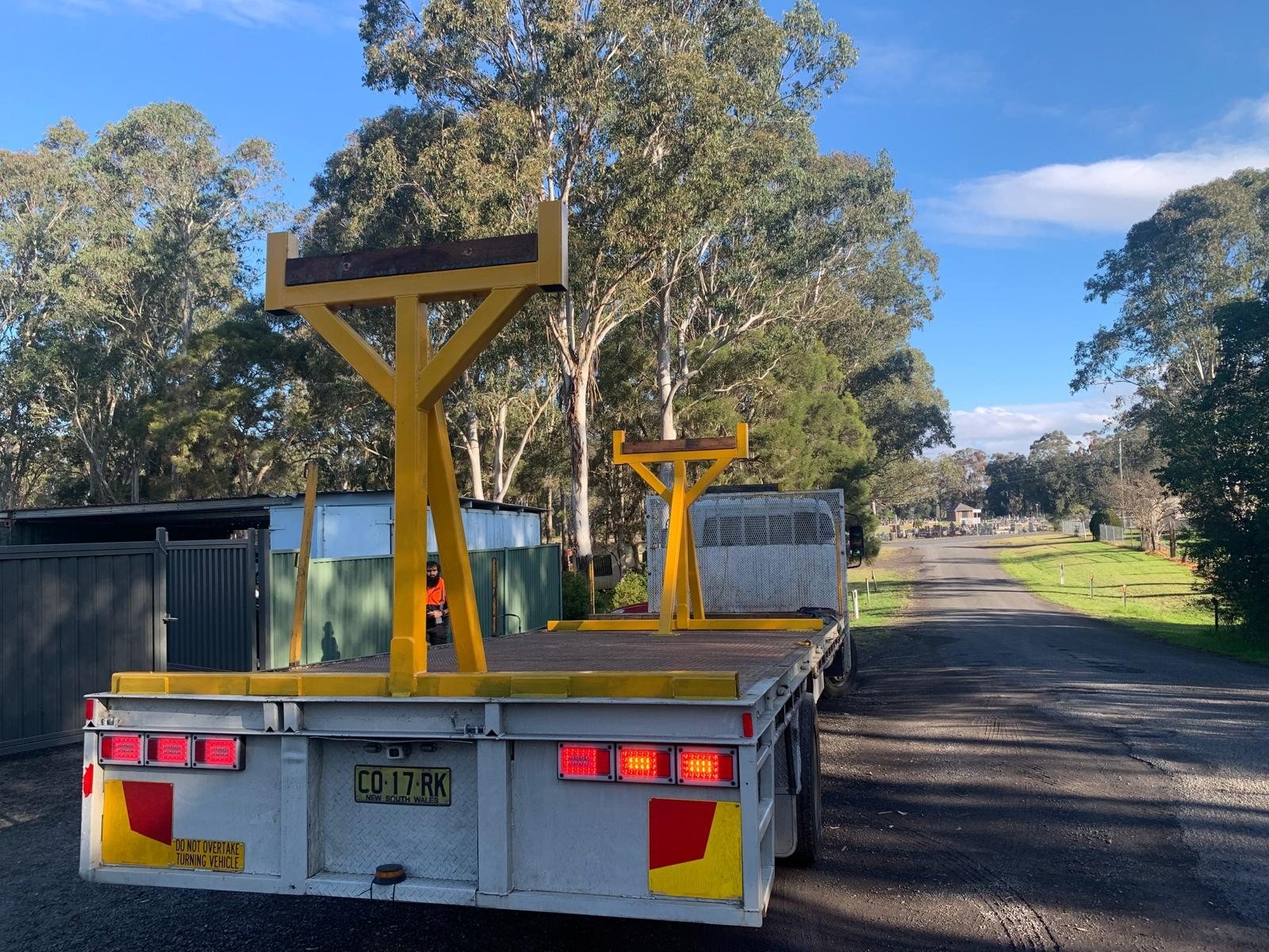 Beam Hauling Racks – F and Sons Transport